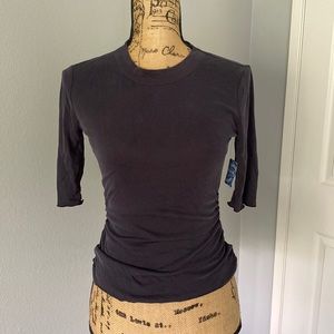 Free People grey top.  Sleeves to elbow.  Size S-P.  NWT